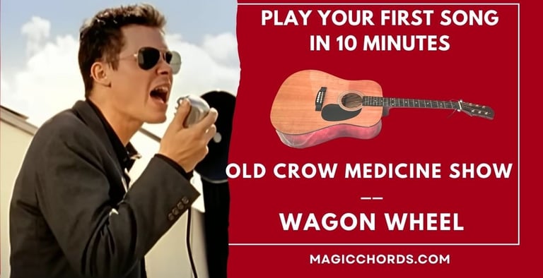 Simple chords: Old Crow Medicine Show - Wagon Wheel