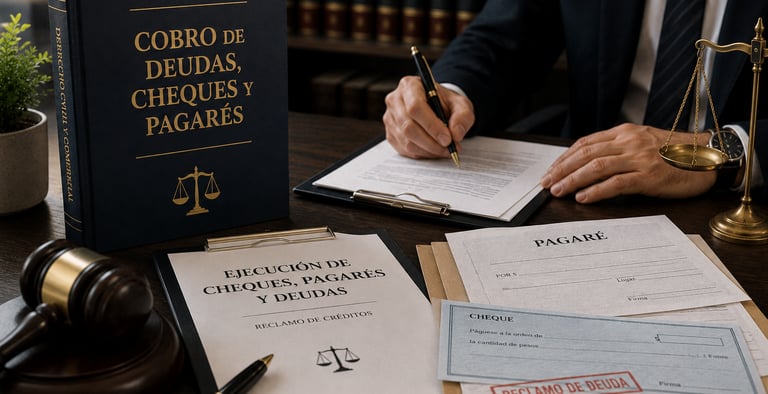 Abogado civil en Córdoba para cobro de deudas, cheques y pagarés