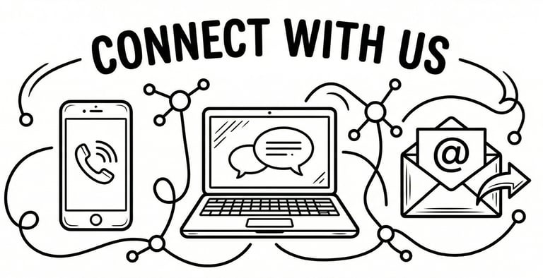 Ways to communicate with us.