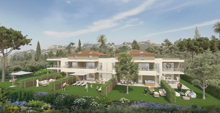Une perspective 3D pour la vente sur plan VEFA d'une résidence immobilière