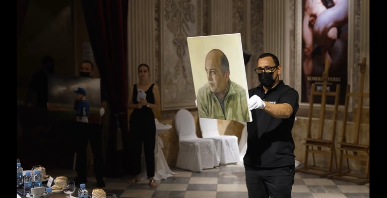 Dalyvavimas su paveikslu Tėvas „Figurativas“ konkurse. MEAM muziejus, Barselona. 2019