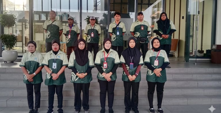 Professional TOT Cleaning & Landscape Service Sdn Bhd team ready for expert services.