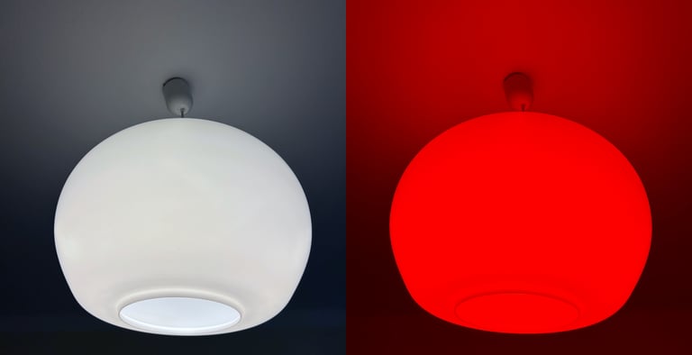 before and after using byeBlue blue light blocking night glasses by Snoozora