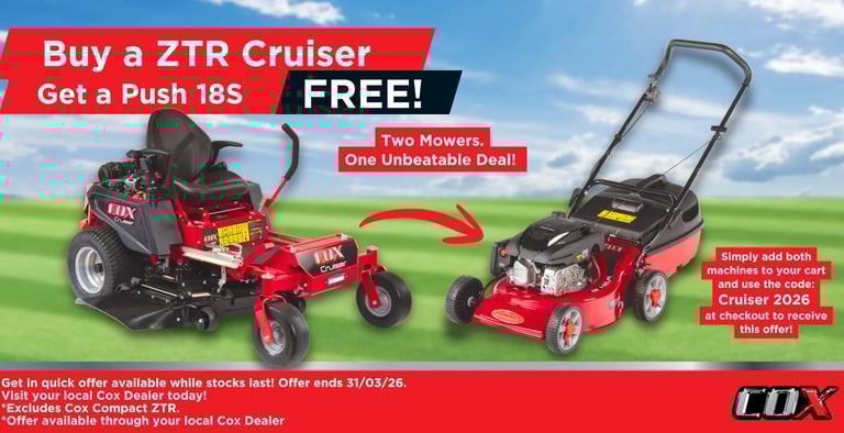 Cox Mowers ZTR Cruiser specials
