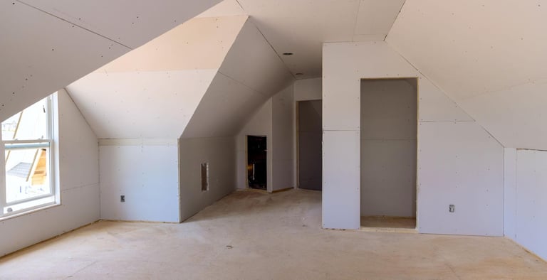 drywall installed no finish yet