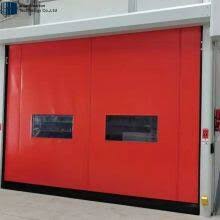 900gsm pvc speed door in red heavy duty
