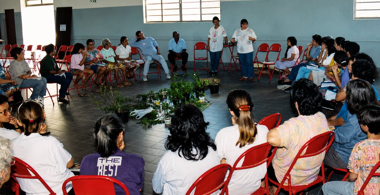 Roda de estudo de Plantas Bairro Moreira César 1994