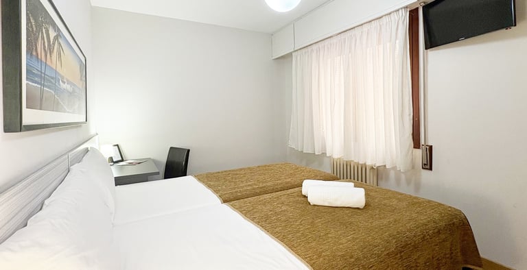 Habitación doble moderna y cómodad Berceo Rooms