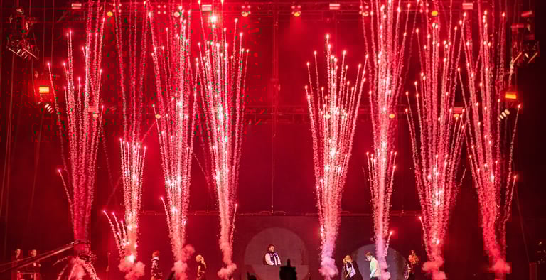 Pyrotechnie de scène