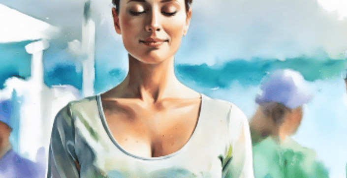 Calm C-Section Workshop graphic with calming colours and soft watercolour design