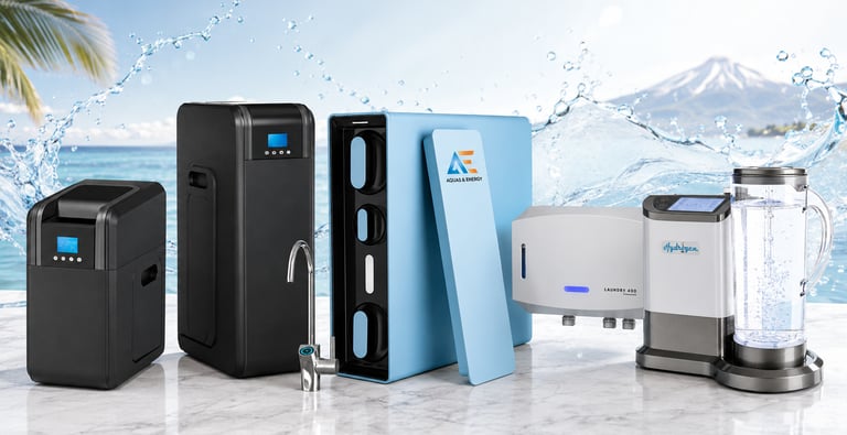 Máquinas de tratamiento de agua Aquas&Energy para hogares y negocios en Canarias