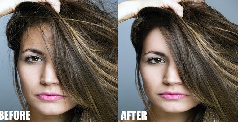 Professional Hair Retouching 