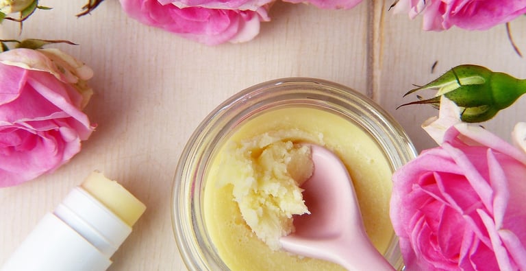 vegan sweet orange lip balm preparation