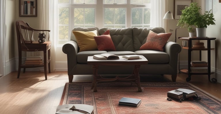 Bright living room with modern inventory