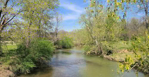 Calhoun, GA - view of creek on the Oothkalooga Creek Loop trail