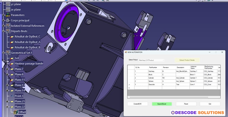 CATIA Customization - Descode Solutions