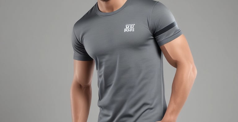 Athlete wearing comfortable and stylish workout clothes in motion