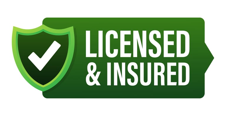 Licensed & insured badge