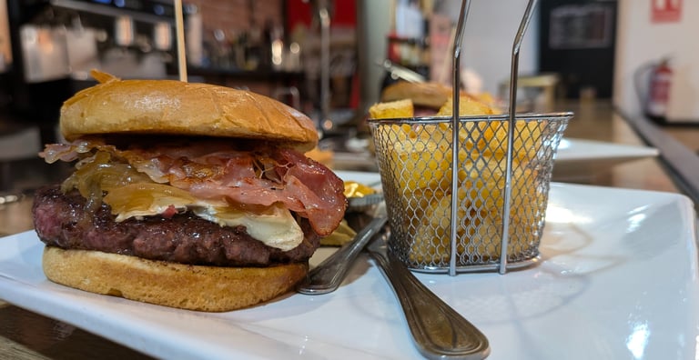 foto de hamburguesa iberica