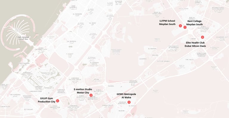 Hwa Rang Taekwon-All Dubai Venues