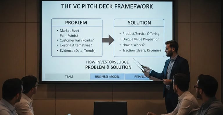 The VC Pitch Deck Framework: How Investors Judge Problem & Solution