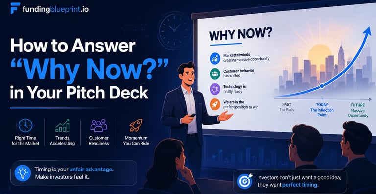 How to Answer Why Now in Your Pitch Deck