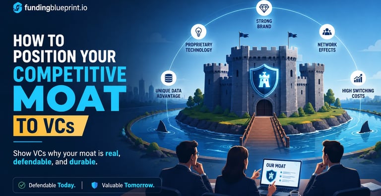 How to Position Your Competitive Moat to VCs