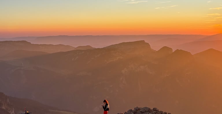 coucher de soleil en haute savoie