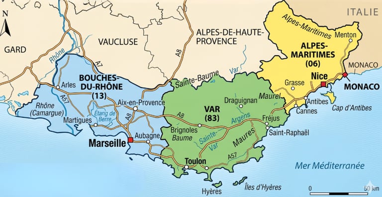 06, 83 et 13