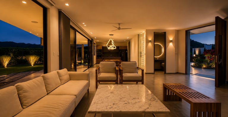 Interior de Casa Campestre de Lujo en Combia Pereira