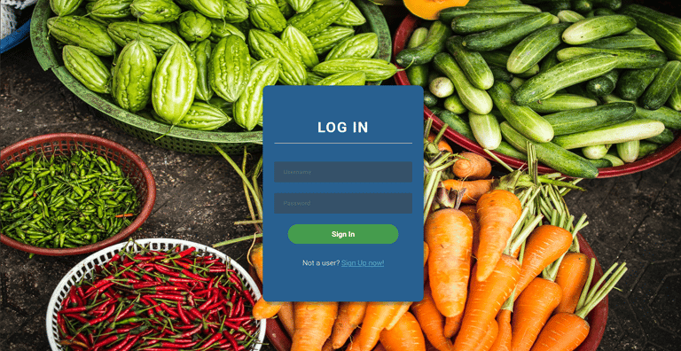 Inventory Management System - Login Page