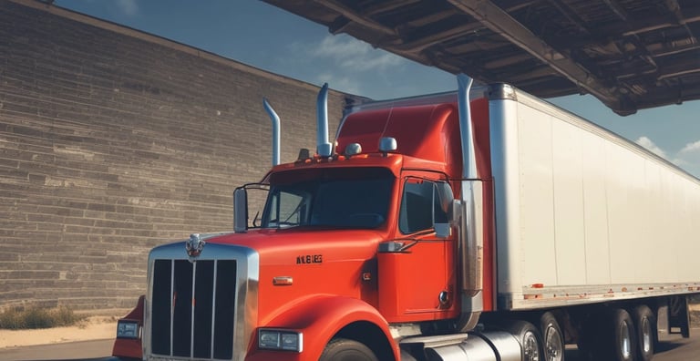 A bright, organized warehouse with rows of pallets and clear signage