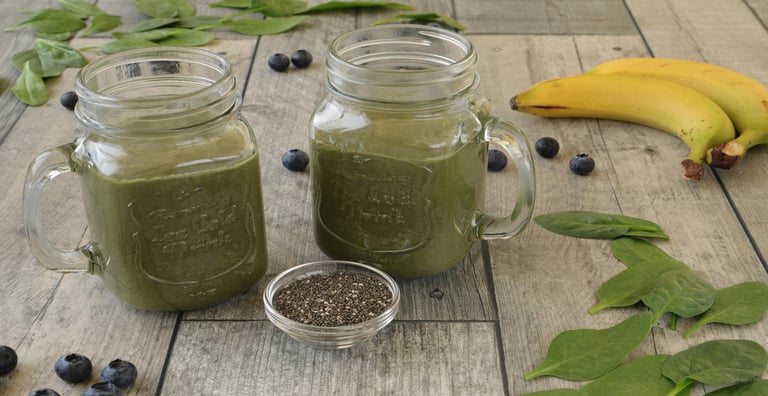 Smoothie - Verde - Energizante - sucos - natural