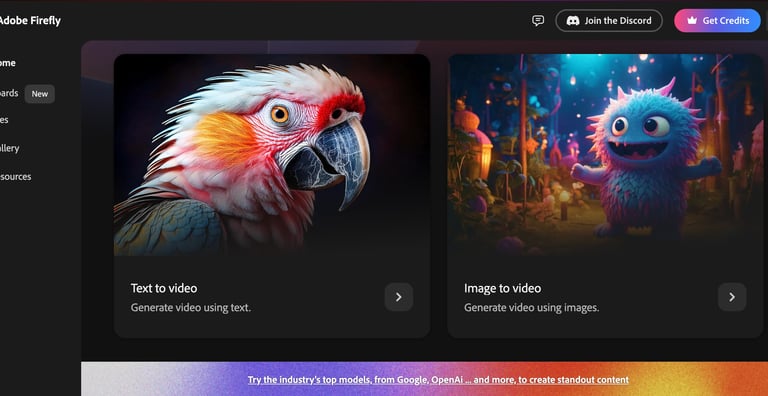 a picture of a parroted bird in the program Adobe Firefly