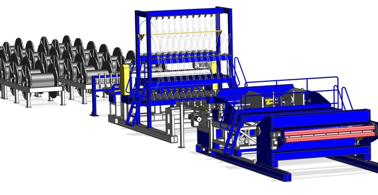 Çelik Hasır Kaynak Makinesi – HKM MC tam otomatik Makaradan çekme ve Hasır Kesici