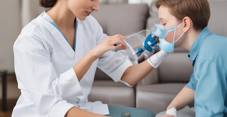 A caring medical professional visiting a patient at home, offering personalized care.