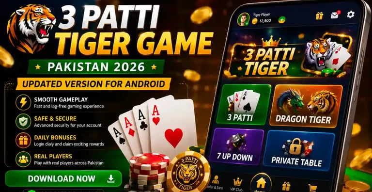 3Patti Tiger APK, 3 Patti Tiger Download, 3Patti Tiger Android, Teen Patti Tiger Game, 3Patti Tiger