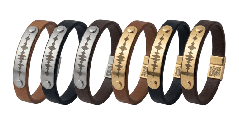six leather bracelets picture