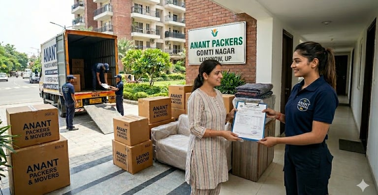 Bill for Claim Packers and Movers in Gomti Nagar 