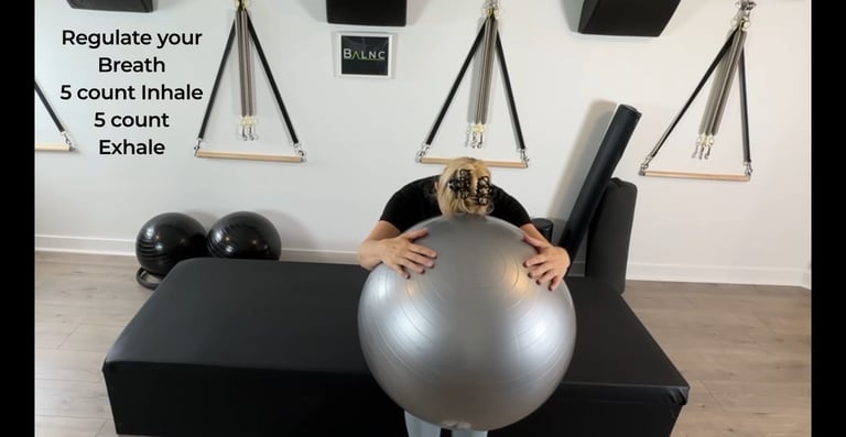 Therapeutic Ball & Barrel exercises