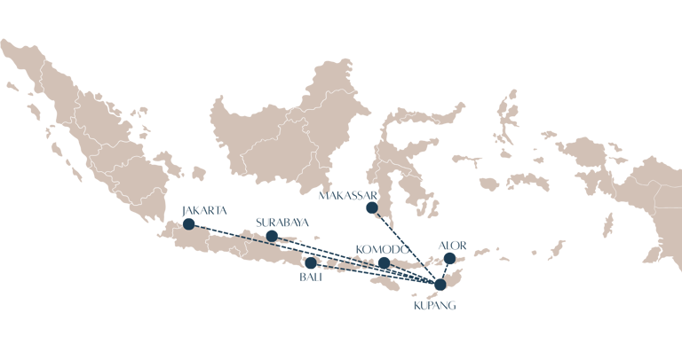 map of indonesia showing how to get to alor