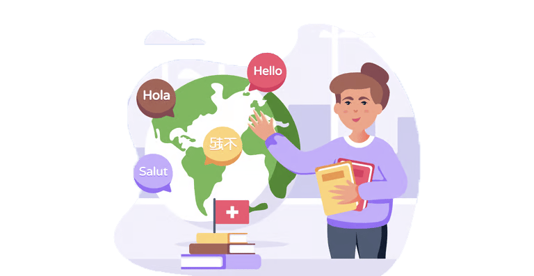 German Language Class Chennai Teacher Cartoon