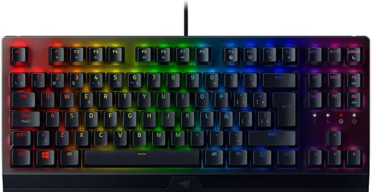 Razer BlackWidow V3 Tenkeyless (Yellow Switch) Teclado compacto con interruptores mecánicos