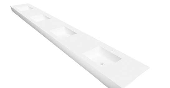 Ok solid surfac Lavabo de vestuarios quirófano 4200 mm