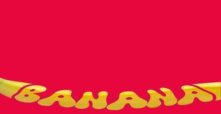 a banana peely banana with the word banana peel