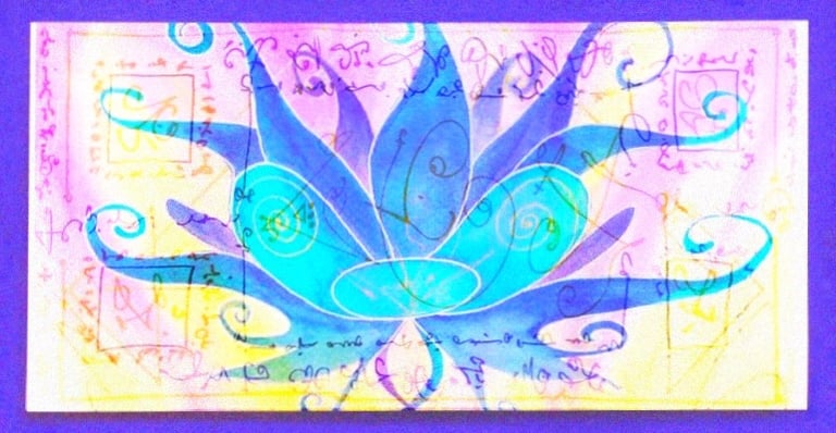 Peinture intuitive vibratoire, Artiste énergéticien Damien Richard. Saint-Laurent-du-Cros 05500