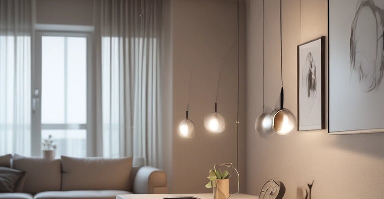 Technician performing light maintenance in a well-kept rental apartment