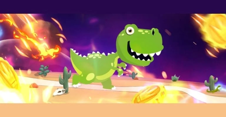 Juego de apuestas dinosaurio