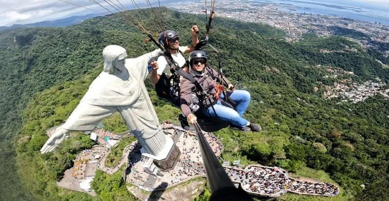 voo duplo de parapente