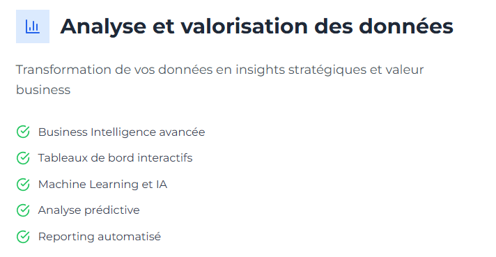 Analyse et valorisation des données